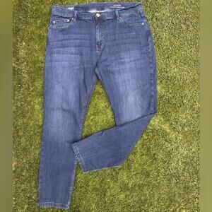 Mugsy Fultons Stretch Denim Classic Blue Jeans Casual Comfort Soft Pants 42x32
